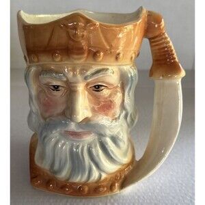 Vintage Royal Winton Grimwades King Arthur 5 1/2" Toby Jug Mug Sword Handle